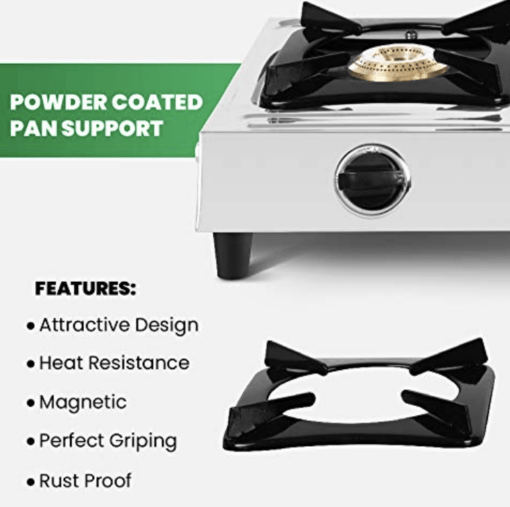 Greenchef Castle Stainless steel Manual Gas stove (2 Burner) - Image 3
